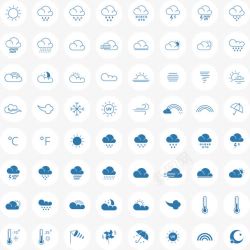 线型ico线型天气标志标icon图标高清图片