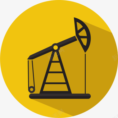 扁平化石油行业图标图标