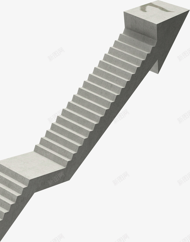 白色创意楼梯箭头png免抠素材_新图网 https://ixintu.com 创意 商务 楼梯 白色 立体 策划 箭头 设计 趋势