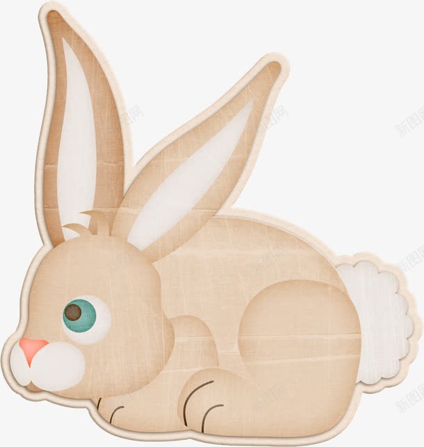 卡通兔png免抠素材_新图网 https://ixintu.com Q版灰兔 兔子 剪贴纸 灰兔