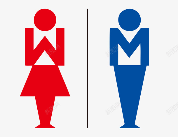厕所导向牌图标png_新图网 https://ixintu.com 卫生间 厕所 厕所导向牌 洗手间 洗手间指示牌 洗手间标识 男女 男女洗手间