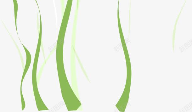 海草png免抠素材_新图网 https://ixintu.com AI 卡通 手绘 海带 海草 海葵图片 线条 绿色