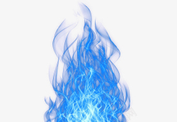 烟雾字母创意蓝色火光火焰高清图片