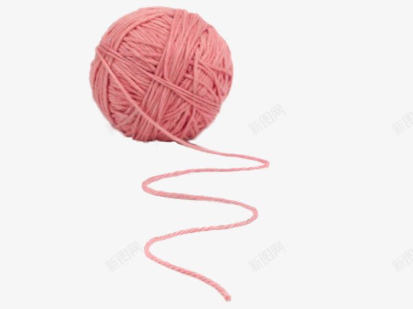 粉色毛线团png免抠素材_新图网 https://ixintu.com 曲线 毛线 粉色 粉色针线 纱线 线 线团 细线