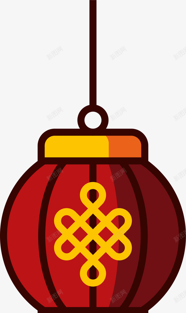 com 中国风 卡通灯笼 新年灯笼 春节灯笼 灯笼挂饰 红色灯笼