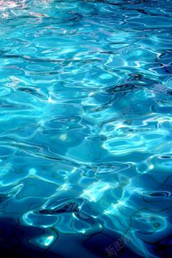 流纹流动的蓝色水纹背景高清图片