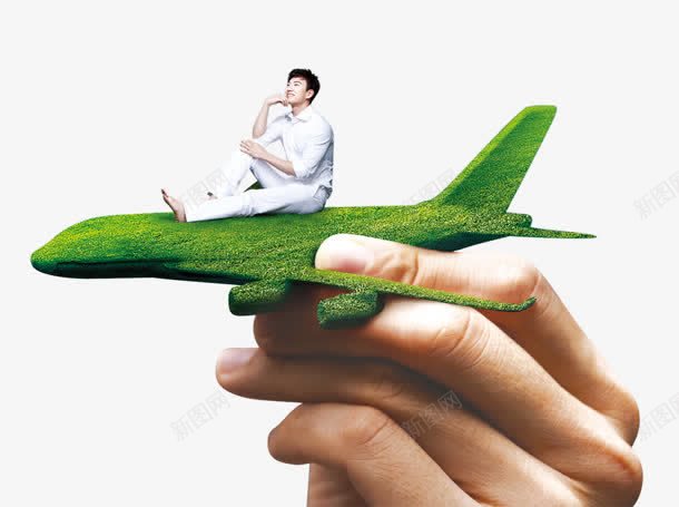 创意合成绿色植物飞机手势动作png免抠素材_新图网 https://ixintu.com 创意 动作 合成 手势 绿色植物 飞机