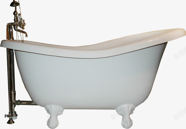 浴缸png免抠素材_新图网 https://ixintu.com 家居 平面设计 手绘 洗澡 浴室用具 白色浴具 装饰 装饰图案