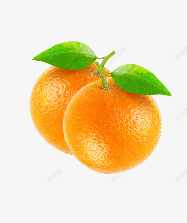 新鲜脐橙诱人png免抠素材_新图网 https://ixintu.com 橙子 橙色 水果 江西橙 绿叶 脐橙