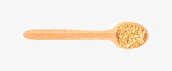 矢量勺子作料木勺与调味作料高清图片