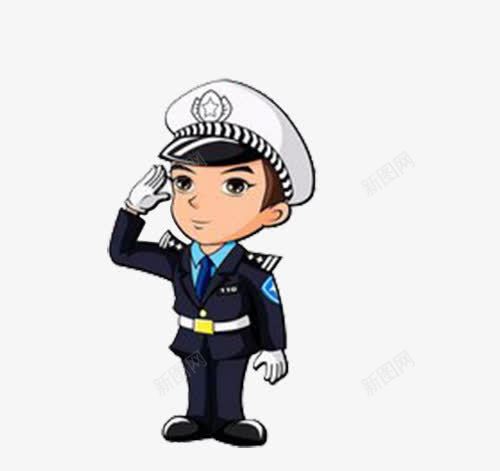 警察交警卡通形象png免抠素材_新图网 https://ixintu.com 交警 卡通形象 安全出行 安全第一 注意安全 警察