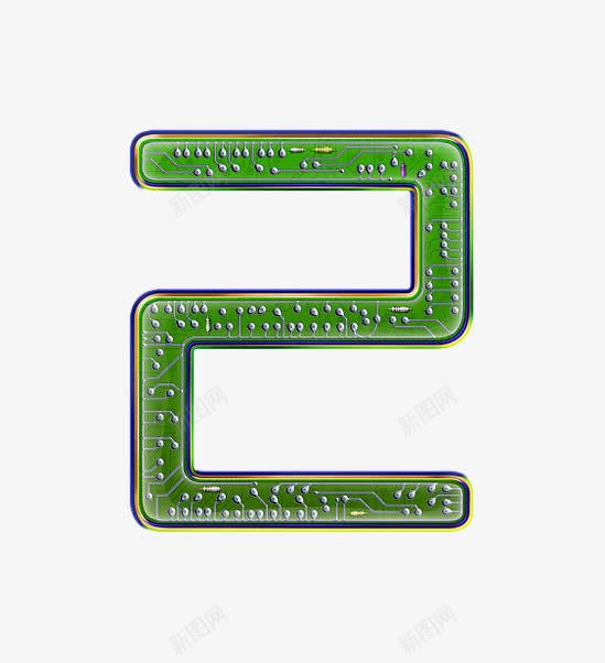 电路板字母数字2png免抠素材_新图网 https://ixintu.com 创意数字 工业风 接线图 电路板字母数字