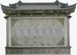 中国风黑白色古代围墙素材