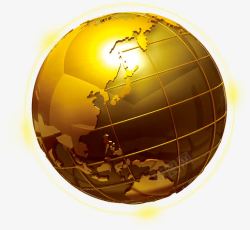 大气商务展架金色的地球高清图片