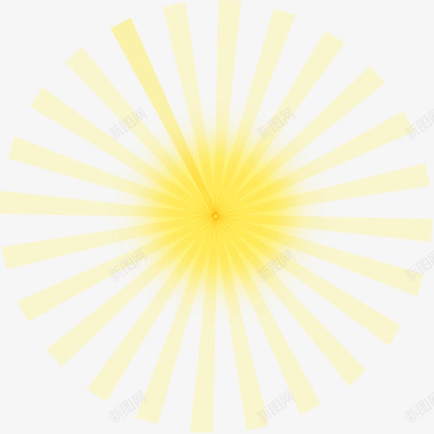黄色放射光线效果元素png免抠素材_新图网 https://ixintu.com 免抠PNG 底纹 放射光线 效果元素 黄色