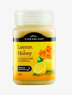 进品保健品PNG免费新西兰进口新溪岛柠檬蜂蜜高清图片