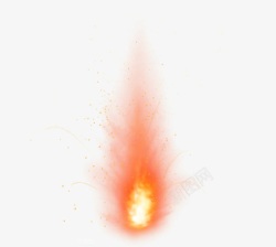 鞭炮爆炸效果火焰喷发元素高清图片