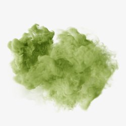 彩色云雾绿色唯美装饰烟雾高清图片