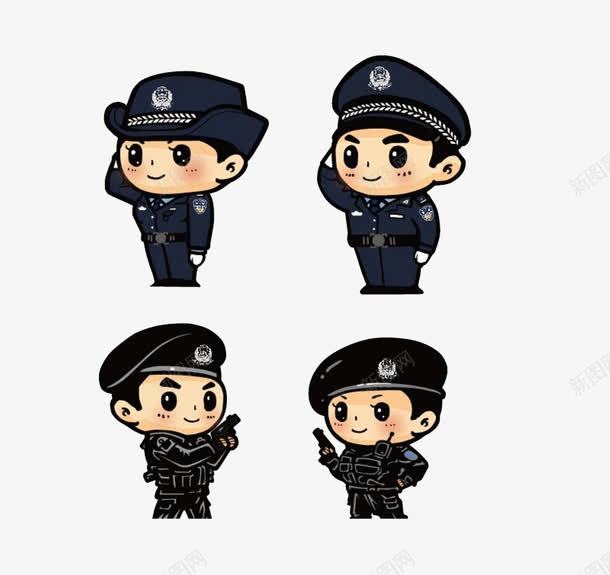 深蓝色敬礼的警察和特警png免抠素材_新图网 https://ixintu.com 人物 公安 卡通 卡通警察 圣神 庄严 手绘 敬礼 民警 治安 特警 男警察 社会治安 素材 职业 职业人物 警察 警察文化