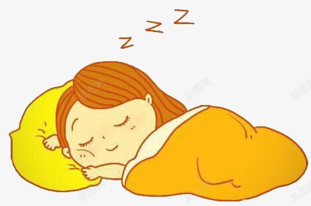 睡觉的卡通小美女png免抠素材_新图网 https://ixintu.com 卡通 小盆友 睡觉的人 美女