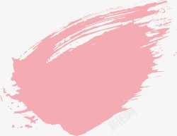 粉色墨迹动感粉色笔刷高清图片