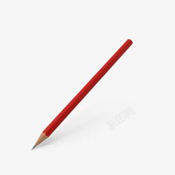 学习用品一支红色铅笔高清图片