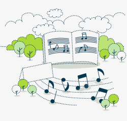 音乐课本学习音乐知识素材