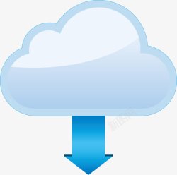 服务器下载云端数据图图标高清图片