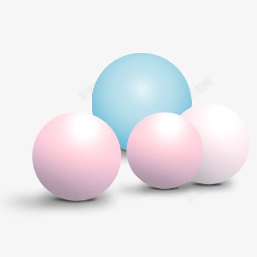瑜伽球psd免抠素材_新图网 https://ixintu.com 气球 瑜伽球 节日元素 装饰图案