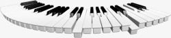七彩钢琴键盘音乐键盘钢琴高清图片