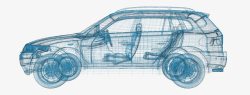 3D线条立体汽车素材