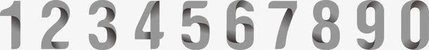 灰色简约数字png免抠素材_新图网 https://ixintu.com 数学 灰色 简约 艺术字 阿拉伯数字