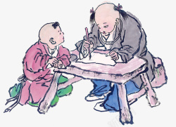 中国古代学堂古代孩子高清图片