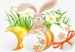 复活节兔彩蛋高清图片