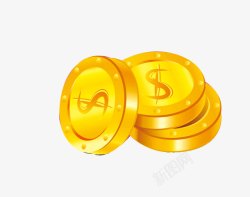 金融图标美元符号金币图标高清图片