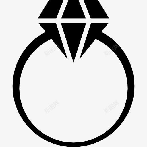 钻石戒指图标png_新图网 https://ixintu.com 商务 妥协 宝石 宝石上看 戒指 金融和商业 钻石 首饰
