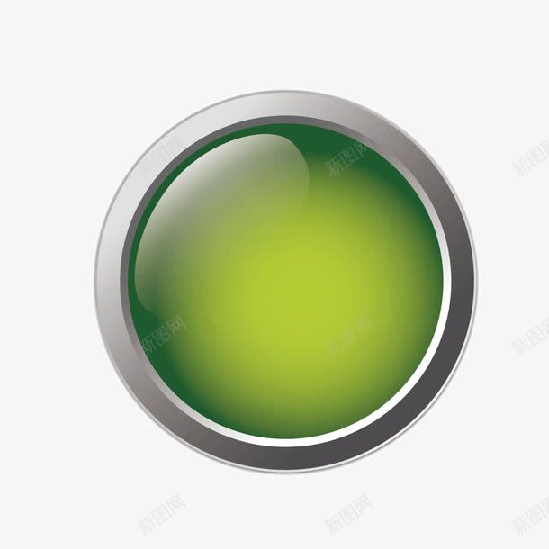 绿色水晶圆形按钮矢量图ai免抠素材_新图网 https://ixintu.com 便签按钮 咨询按钮 圆形 按钮 水晶 矢量图 绿色