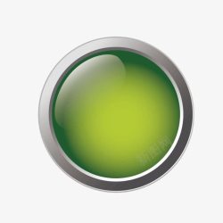 拍照按钮水晶绿色水晶圆形按钮矢量图高清图片