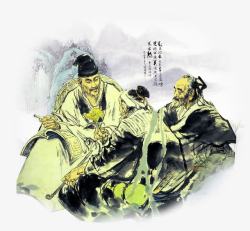 水彩绘花中国传统文化高清图片