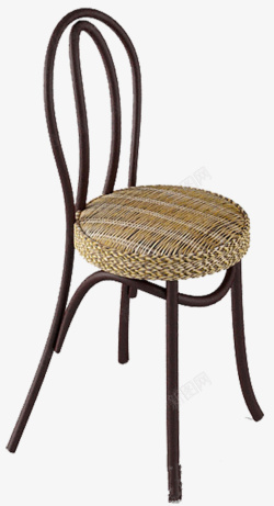 中式单椅中式铁杆椅藤编凳子高清图片