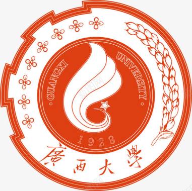 广西大学logo矢量图图标图标