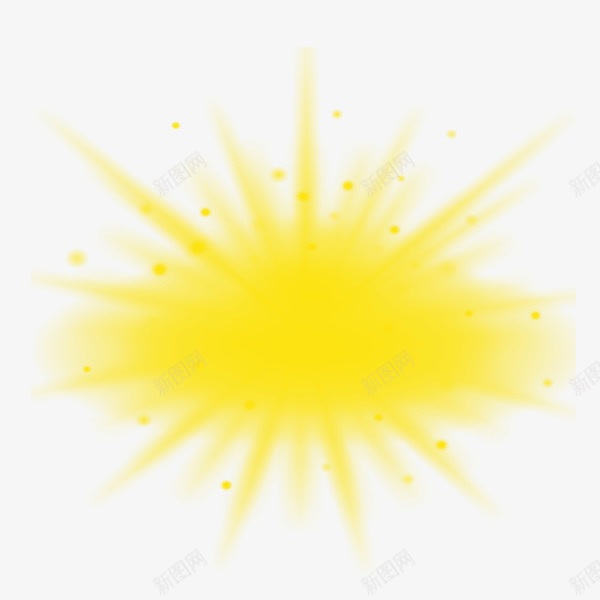 黄色发散光背景免费png免抠素材_新图网 https://ixintu.com 光 发散 发散光 发散效果 背景素材 黄色