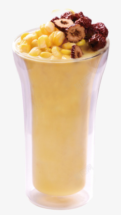 一杯玉米汁新鲜榨玉米汁高清图片