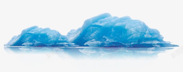 冰山png免抠素材_新图网 https://ixintu.com 冰块 冰山 模型 水纹