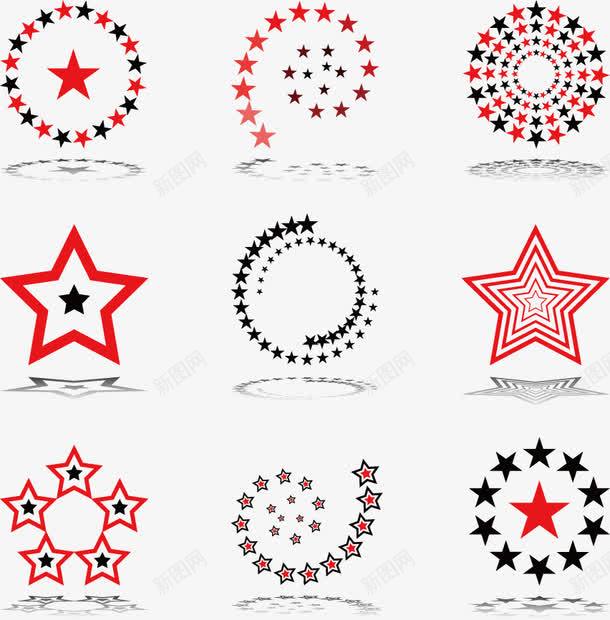 五角星logo图标png_新图网 https://ixintu.com logo图形 五角星 几何图形 商标设计 时尚logo 星星 标志设计 设计创意