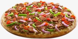 牛肉披萨美味牛肉披萨高清图片