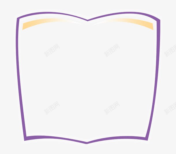 黑板报紫色边框psd免抠素材_新图网 https://ixintu.com 学习园地 文化墙 紫色线条边框 边框