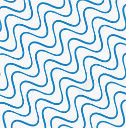 线性波浪蓝色波浪几何花纹矢量图高清图片