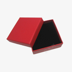 红色的盖红色简约风格打开的天地礼盒盖子高清图片