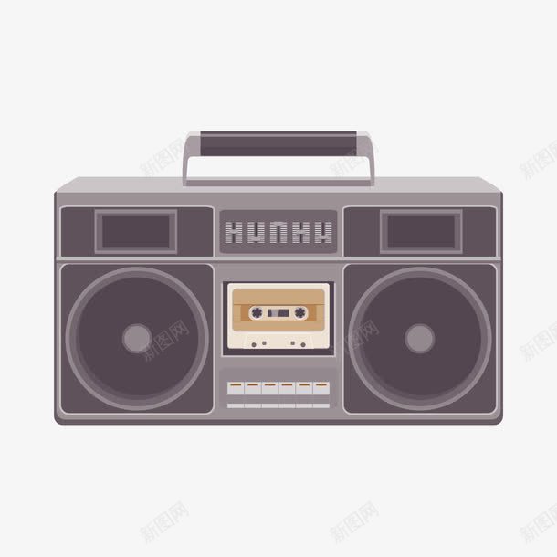 老式录音机png免抠素材_新图网 https://ixintu.com 怀旧 收音机 矢量老式录音机 磁带 老式录音机